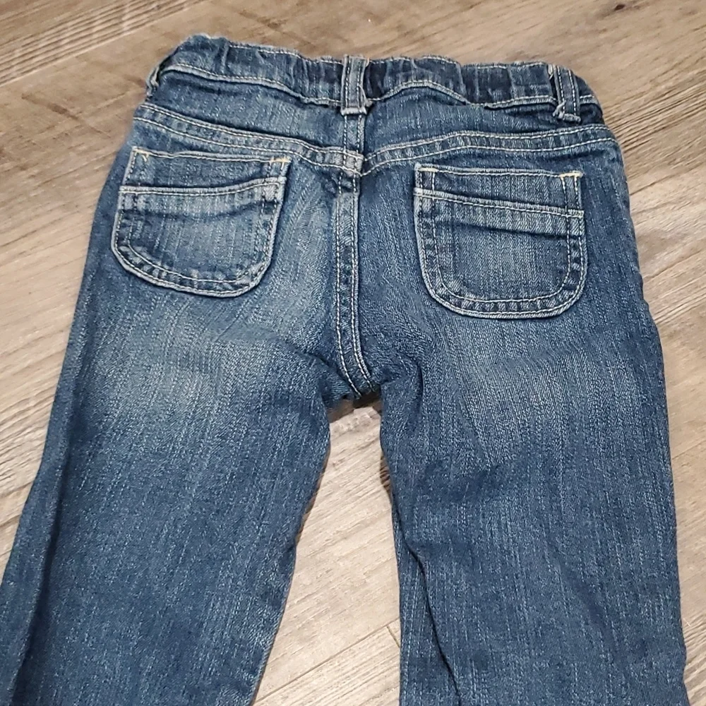 Gymnoree Cuffed Jeans with Rhinestone Size 4